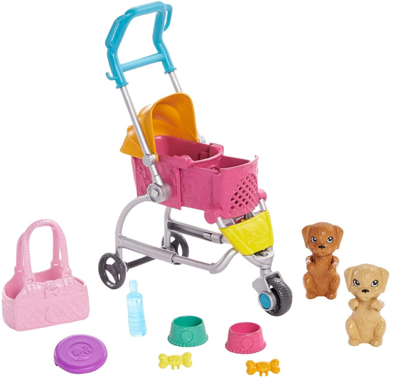 Barbie zestaw lalka+spacerówka z pieskami GHV92 /4