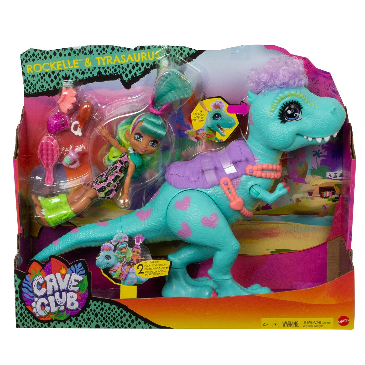 CAVE CLUB lalka Rockelle+Tyrasaurus GTL69 /2