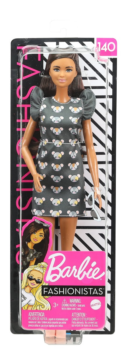 Barbie lalka Fashionistas w sukience GYB01 /6
