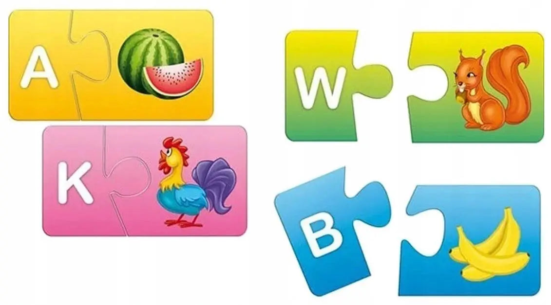 Abecadło układanka puzzlowa