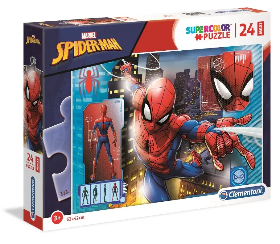 Puzzle 24 maxi Super Kolor Spiderman