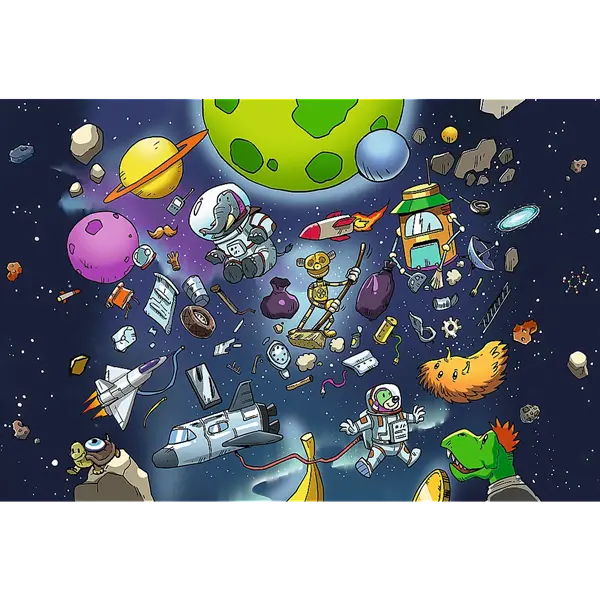 PUZZLE 100 UFT Robobot w kosmosie 16544