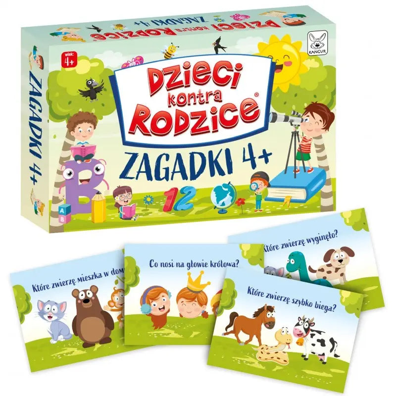 Dzieci kontra rodzice gra zagadki 4+