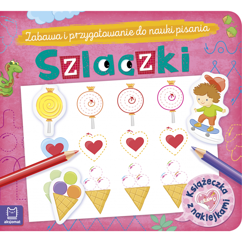 Ks.z naklejkami Szlaczki Zabawa i przyg.58.68154