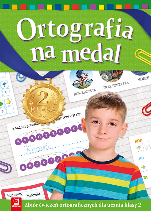 Ortografia na medal Zbiór ćwiczeń ort.Klasa2 68345