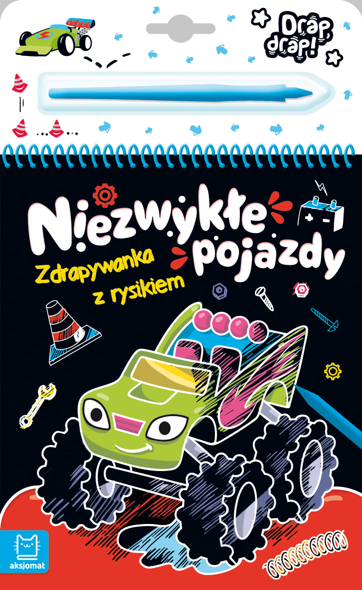 Zdrapywanka z rysikiem Niezwykłe pojazdy 32670