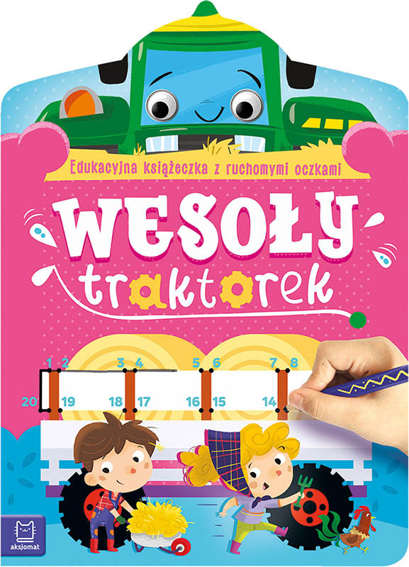 Edukac.książ.z ruch.oczkami Wesoły traktorek 33479