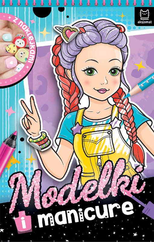 Modelki i manicure Z naklejkami 33707