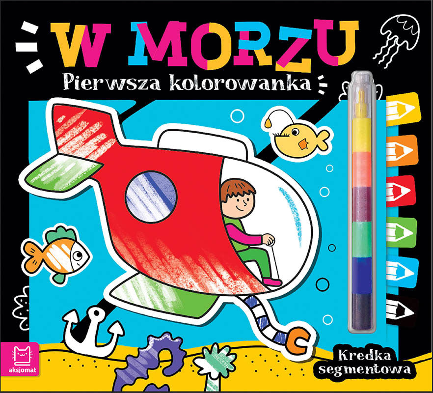 Pierwsza kolorowanka W morzu kredka segment 35039