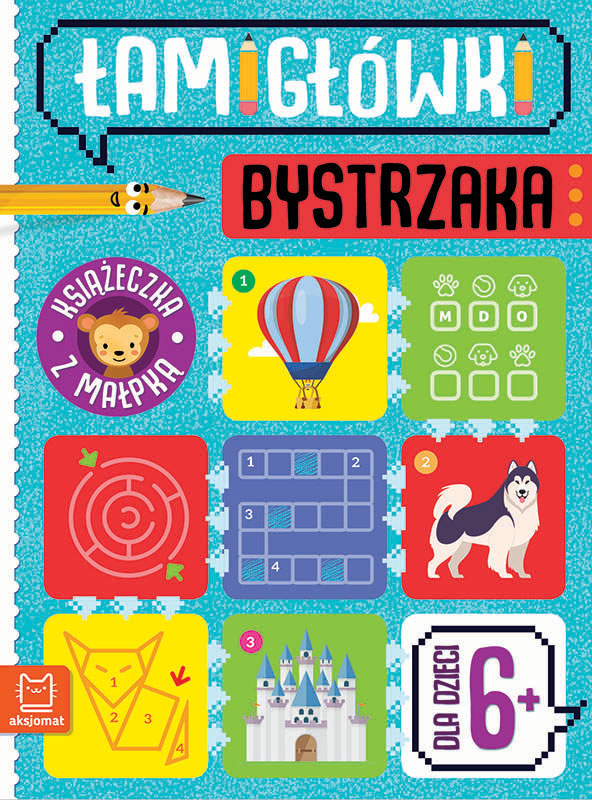 Łamigłówki bystrzaka Książeczka z małpką 6+ 35695