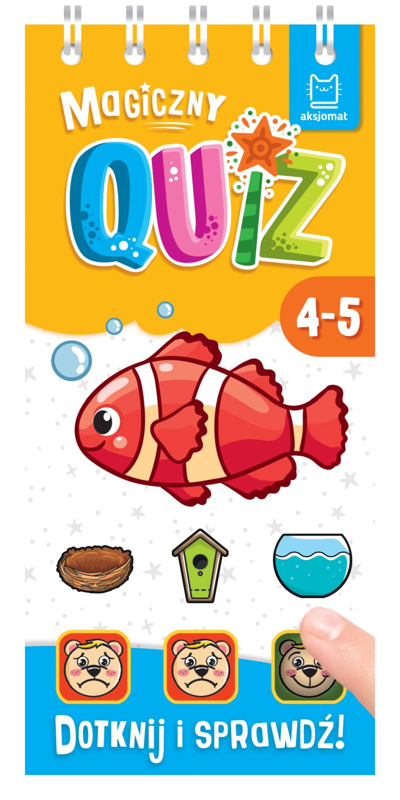 Magiczny quiz z rybką Dotknij i sprawdź 4-5 37330