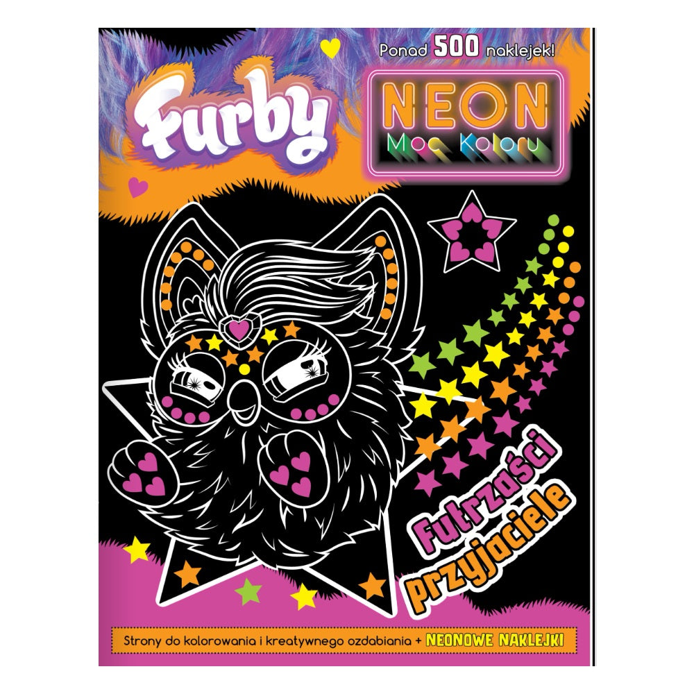 Kreatywne ozdabianie i kolorowanie furby neon moc koloru
