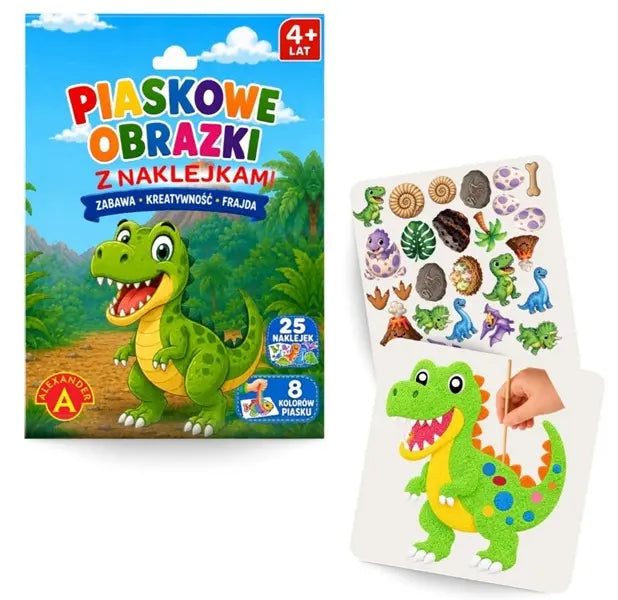 Zestaw kreatywny piaskowe obrazki - Dinozaur
