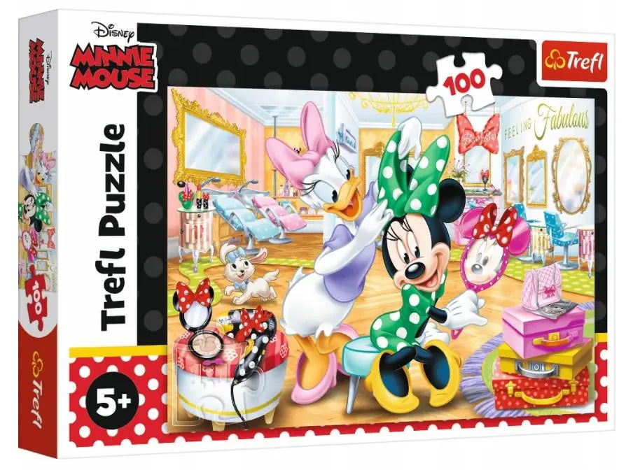 PUZZLE 100 Minnie w salonie kosmetycznym