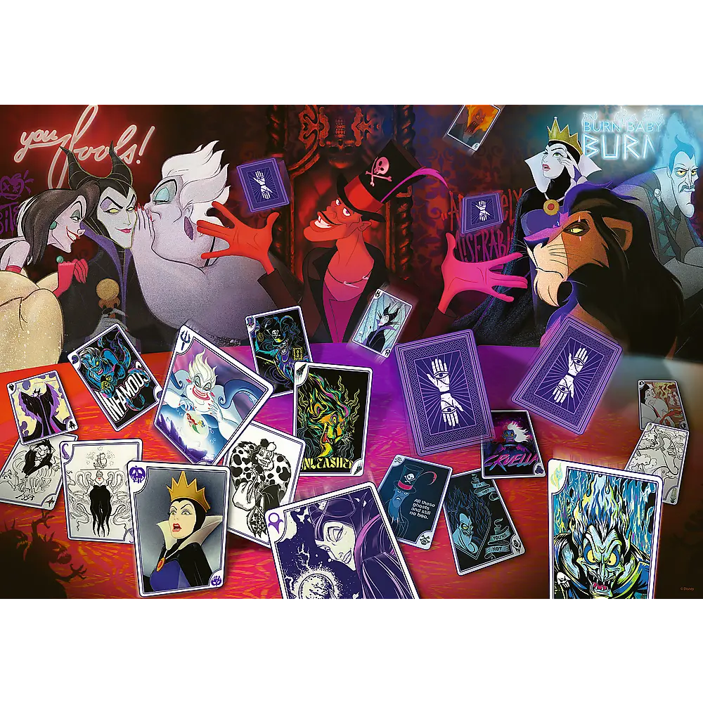 Puzzle 1000 Compact Czarne charaktery Disneya