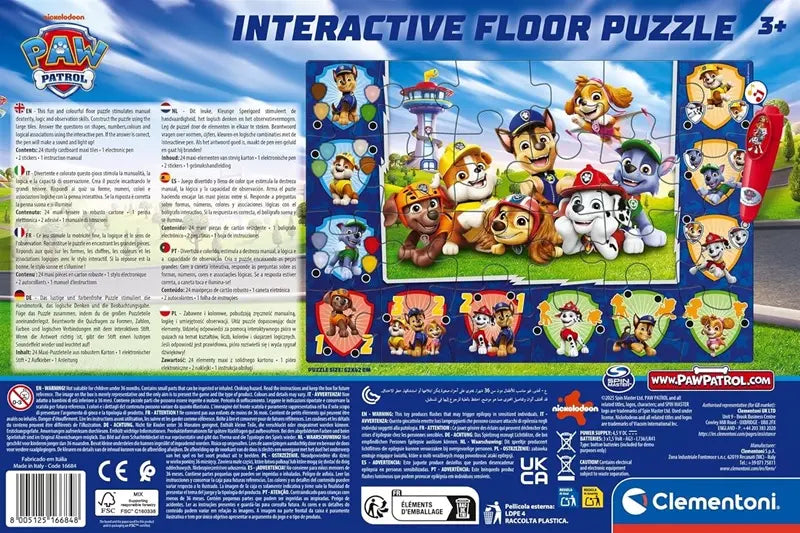 Psi Patrol - interaktywne puzzle podłogowe