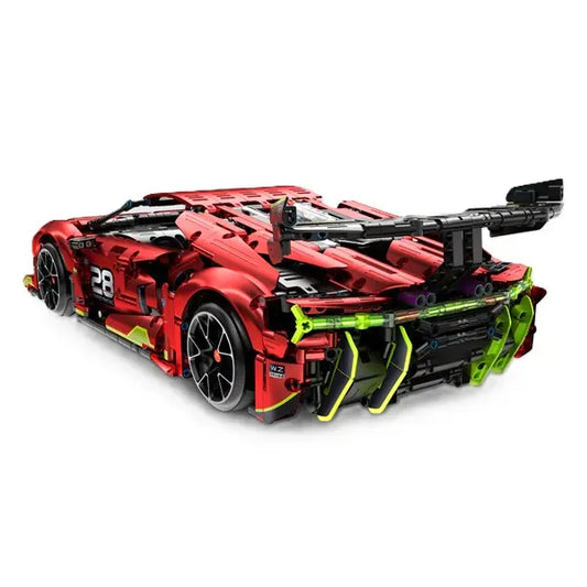 Klocki RC super auto 1:10 czerwone - 1835 elementów