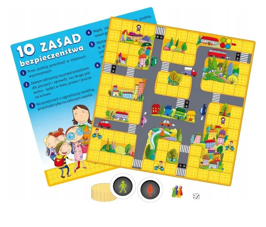 Bezpieczna droga - gra planszowa edukacyjna