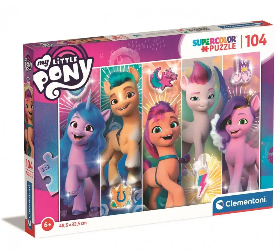 Puzzle 104 super kolor my little pony