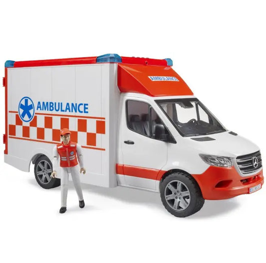 Auto Sprinter Ambulans z ratownikiem i sygnałami