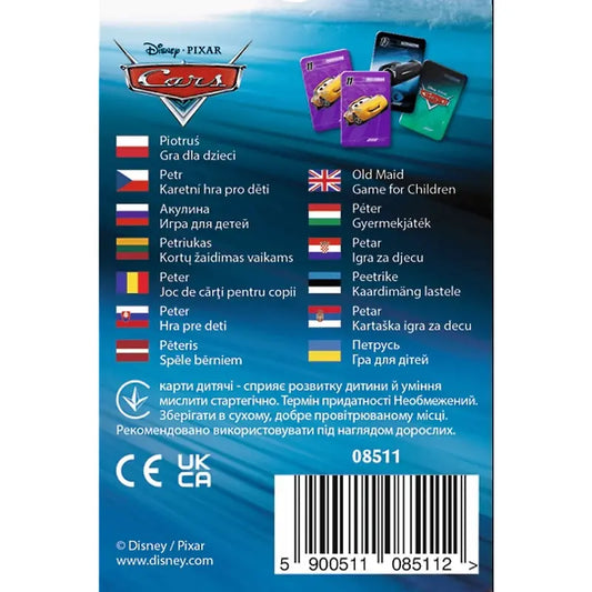 Karty PIOTRUŚ Disney Cars 08511