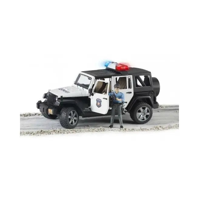 Jeep wrangler unlimited rubicon policyjny z figurką policjanta