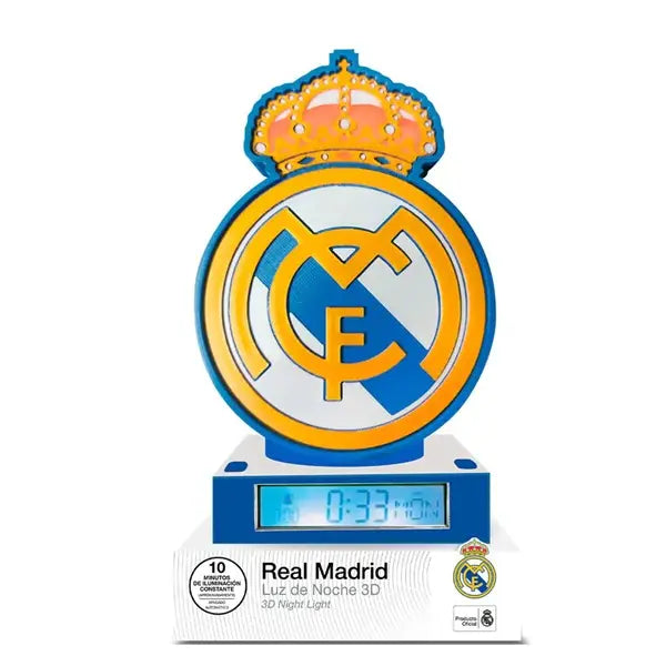 Lampka 3D budzik z hymnem Real Madrid