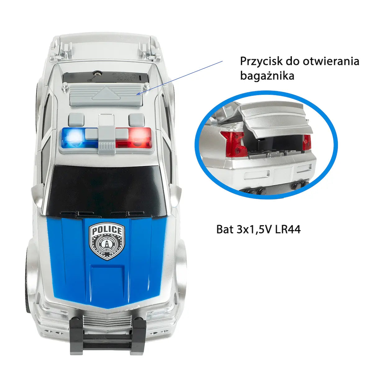 Auto policja 1:20 junior smily play