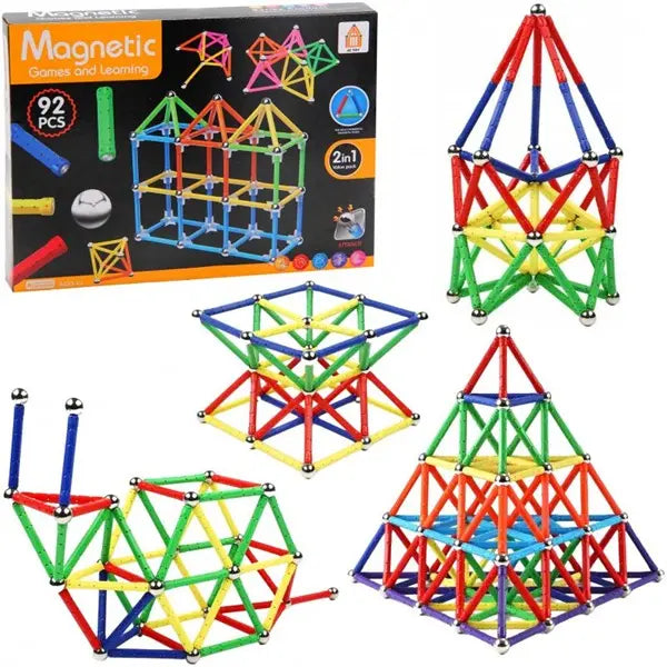 Klocki magnetyczne 92 elem. A-0966 91806