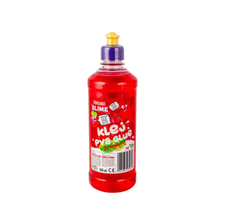 Klej czerwony pva 500ml o zapachu truskawkowym