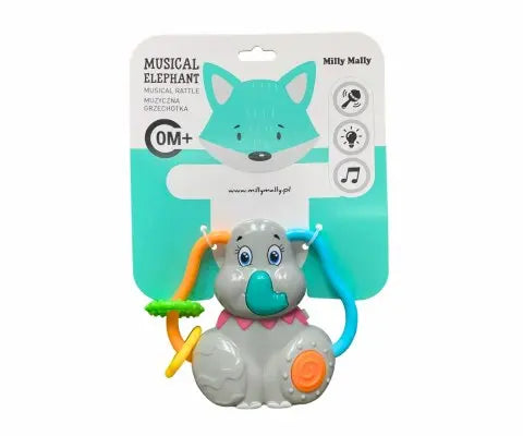 Muzyczna grzechotka słonik musical elephant