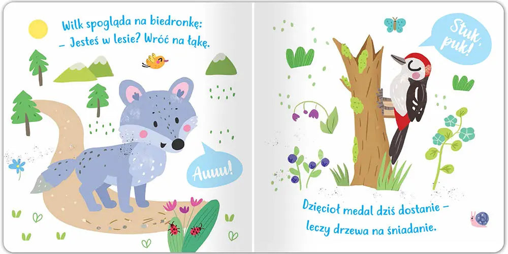 W lesie posłuchaj zwierząt! książeczka z dźwiękami