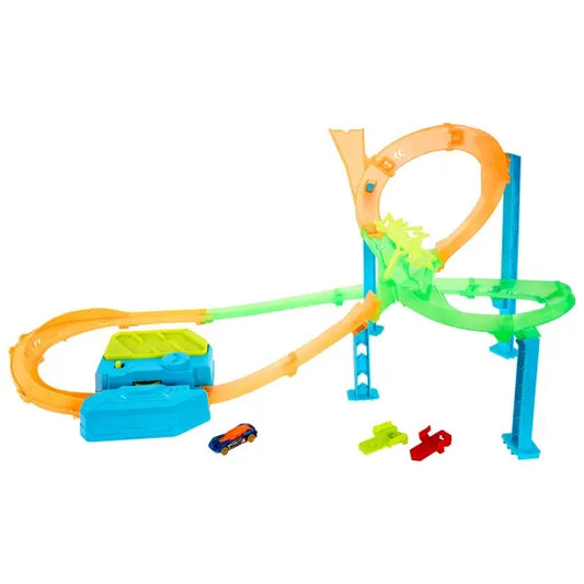 Hot Wheels Tornado Jump Crush Neon Speeders