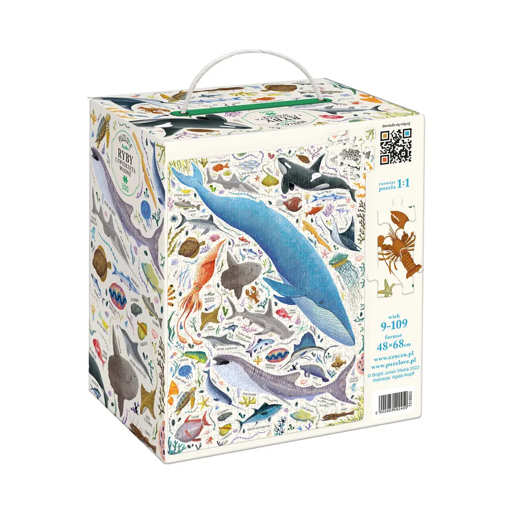 Puzzlove ryby i zwierzęta wodne 500 elementów puzzle rodzinne