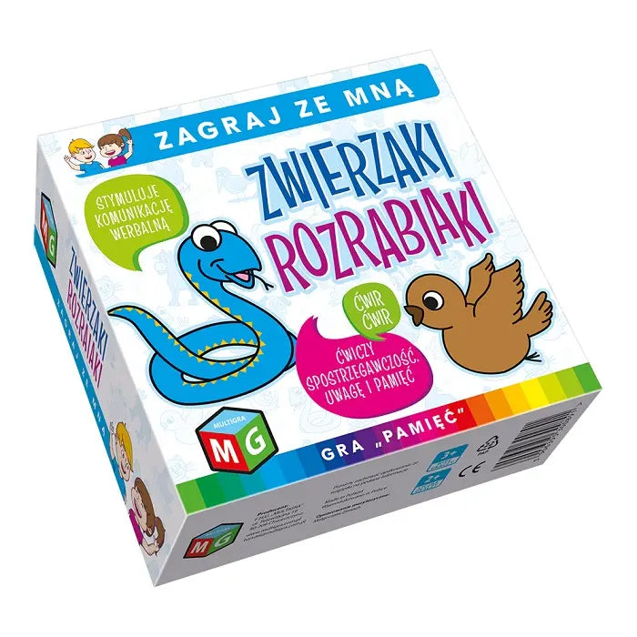 Gra pamięć zwierzaki rozrabiaki