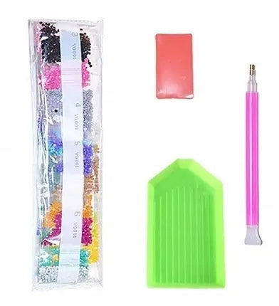 Diament.mozaika konie biały i brązowy 2003006
