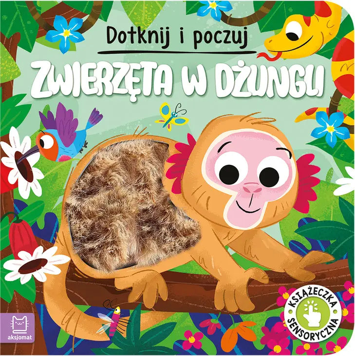 Dotknij i poczuj zwierzęta w dżungli