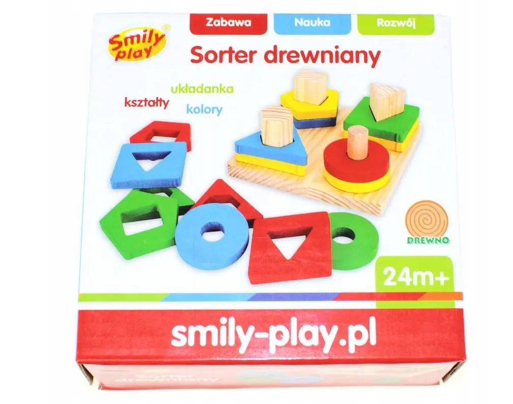 Sorter drewniany smily play