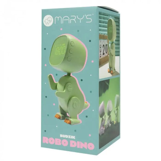 Budzik Robo Dino zielony