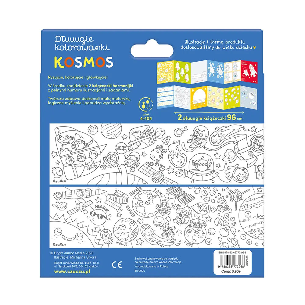 CzuCzu Dłuuugie kolorowanki Kosmos 73968