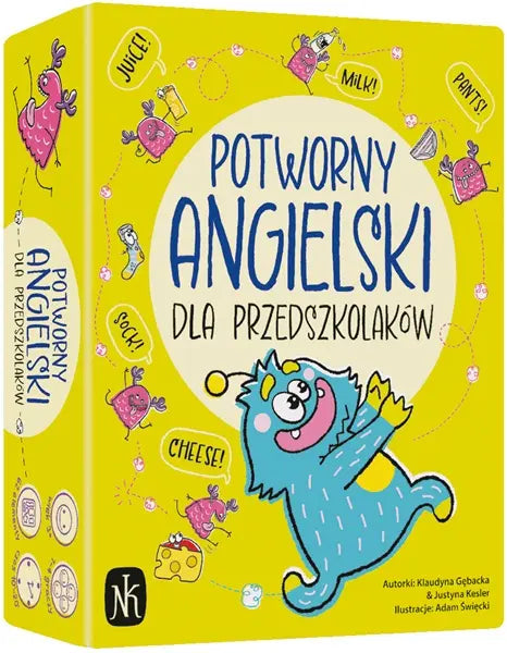 Książeczka - Potworny angielski dla przedszkolaków