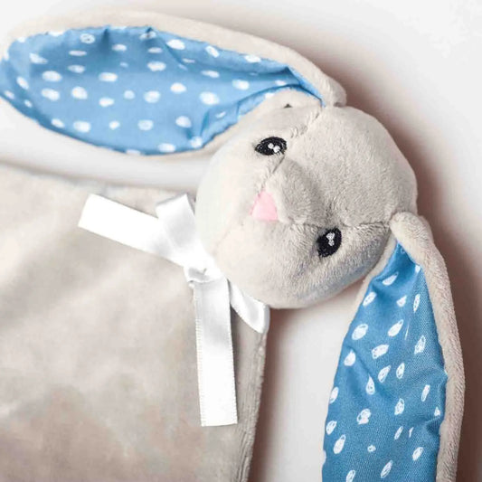 Whisbear doudou kocyk przytulanka królik szary