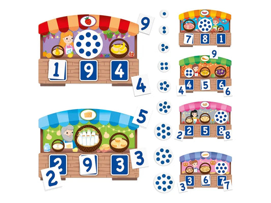 Montessori 123 bingo sensoryczne wiek 3-6