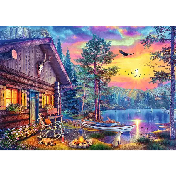 PUZZLE 500 PremPlus TeaTime Przystań o zach..37617