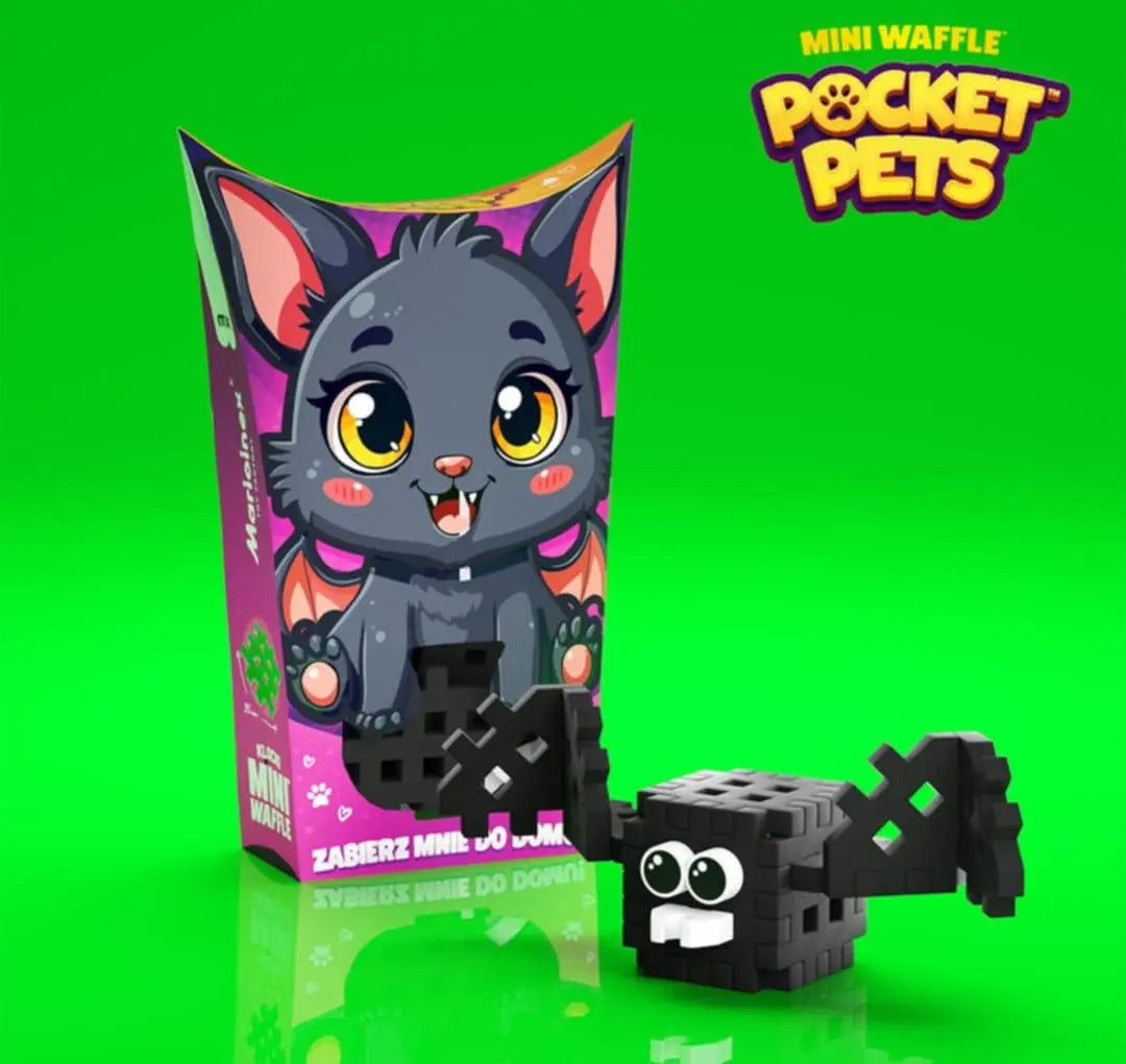 Klocki wafle mini pocket pets nietoperz