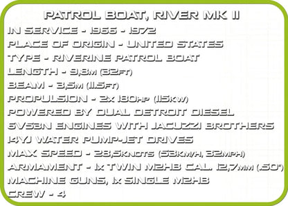 COBI HC VietnamWar PatrolBoatRiver MKII 618kl 2238