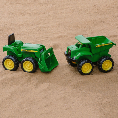 TOMY John Deere traktor+wywrotka d/piaskown.42952