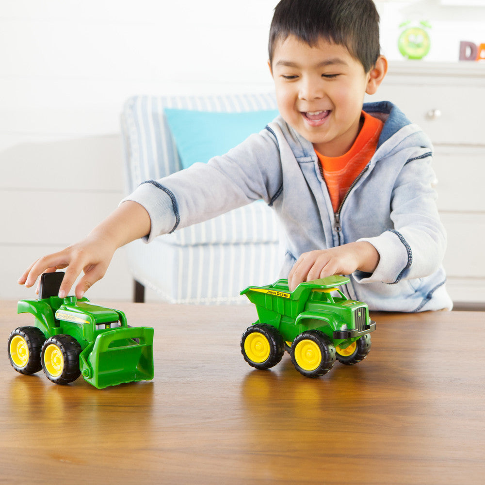 TOMY John Deere traktor+wywrotka d/piaskown.42952