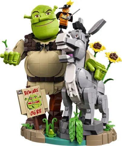 Lego Shrek - Shrek, Osioł i Kot w butach