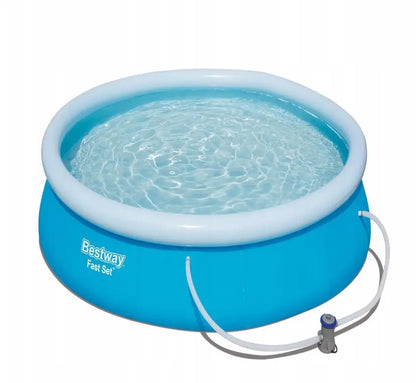BESTWAY Basen rozpo.dm.kołnierz366x76+filtr B57274